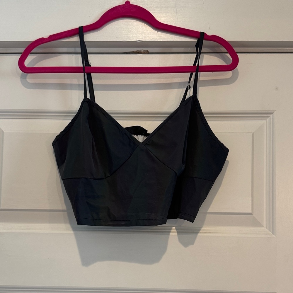 Holographic Iridescent Crop Top